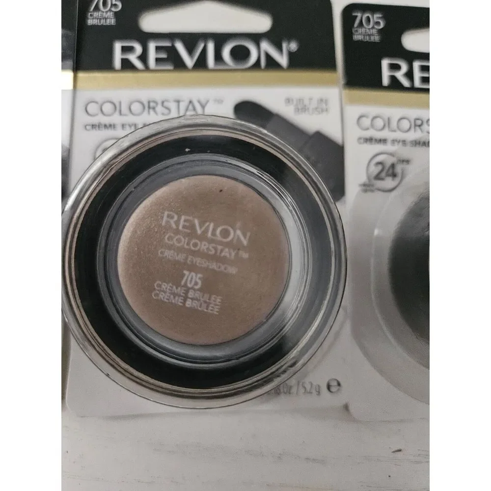 Revlon Colorstay Creme Eyeshadow BUILT IN BRUSH 705 CREME BRULEE‎ Lot 2017 New